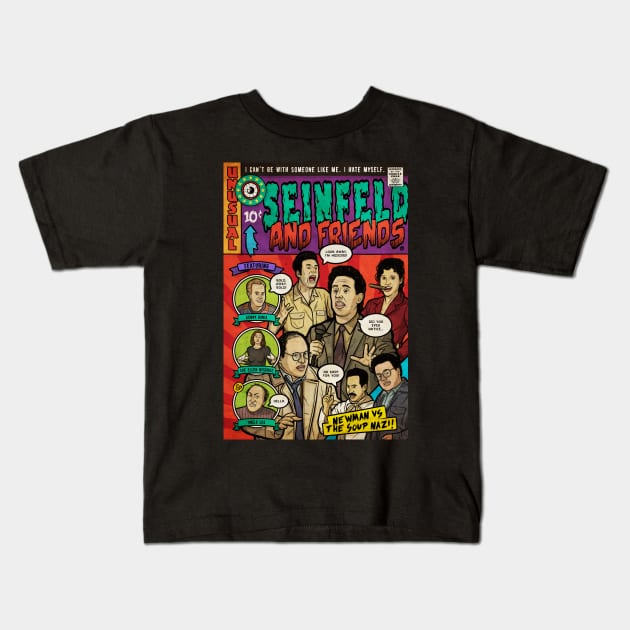 Seinfeld and Friends (Culture Creep) Kids T-Shirt by Baddest Shirt Co.